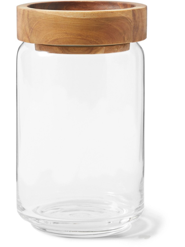 Photo: The Conran Shop - Large Teak Wood and Glass Storage Stacking Jar