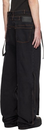 Ottolinger Black Signature Wrap Jeans