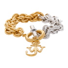 JW Anderson Silver and Gold Multi-Links Bracelet