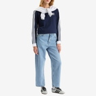 Adidas 3-Stripes Long Sleeve T-Shirt in Night Indigo