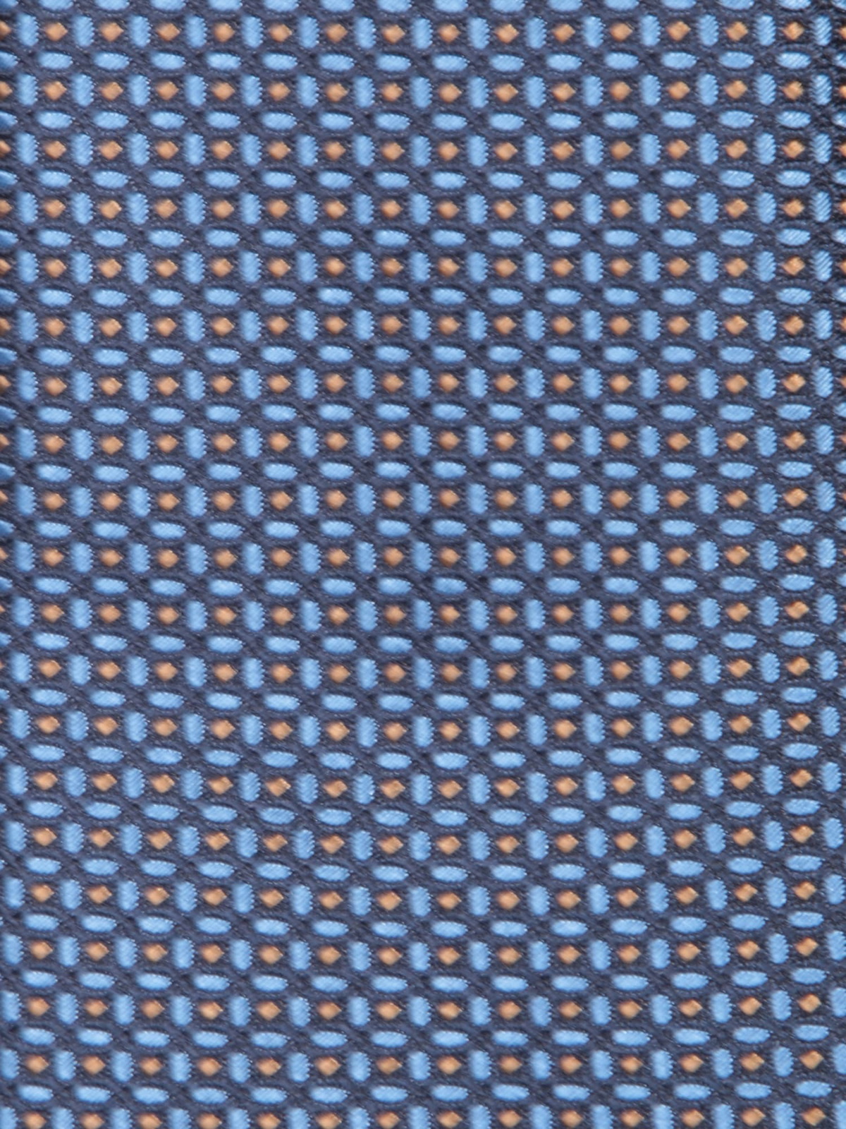 Canali Brown/blue Geometric Pattern Silk Tie