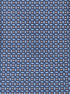 Canali Brown/blue Geometric Pattern Silk Tie