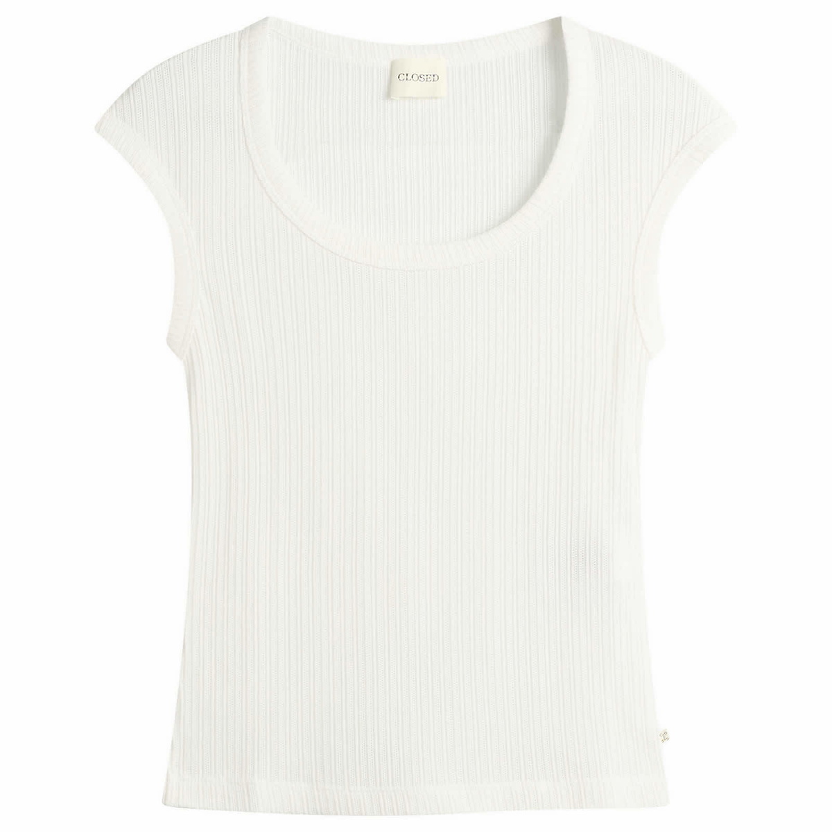 Closed Women's Fitted T-Shirt in Ivory
