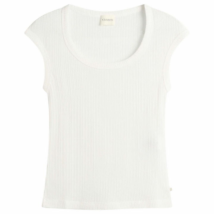 Photo: Closed Women's Fitted T-Shirt in Ivory