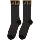 Fendi Grey Forever Fendi Socks