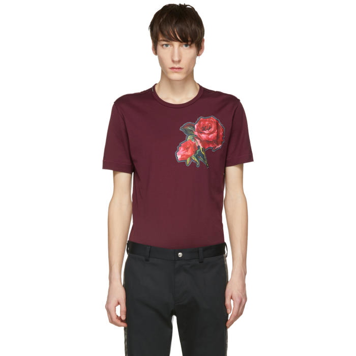 Photo: Dolce and Gabbana Red Flower T-Shirt