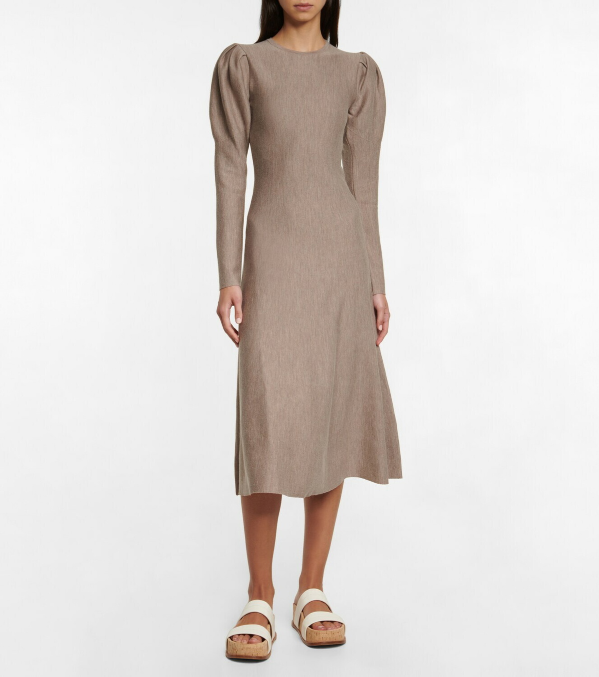 knee length dresses for ladies Hanna Rib Dress