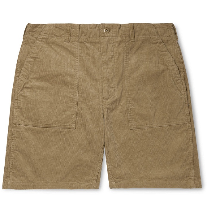 Photo: Engineered Garments - Wide-Leg Cotton-Corduroy Shorts - Brown