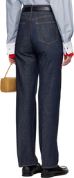 AURALEE Indigo Hard Twist Denim 5P Jeans
