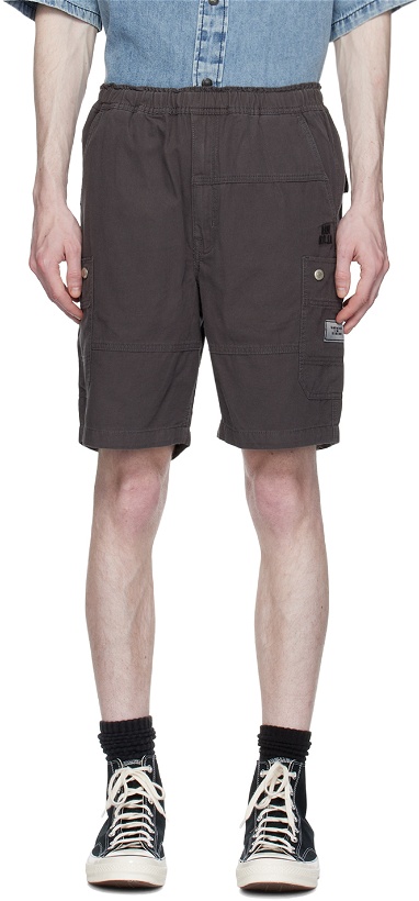 Photo: Izzue Gray Paneled Cargo Shorts