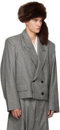VAQUERA Gray Slouchy Blazer