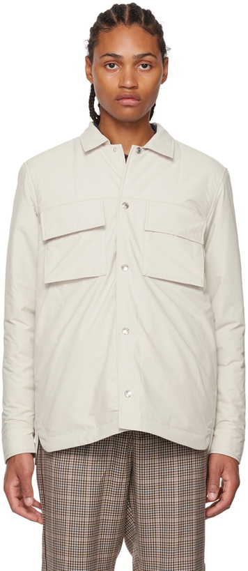 Photo: Paul Smith White Wadded Overshirt