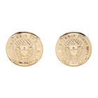 Balmain Gold Coin Stud Earrings
