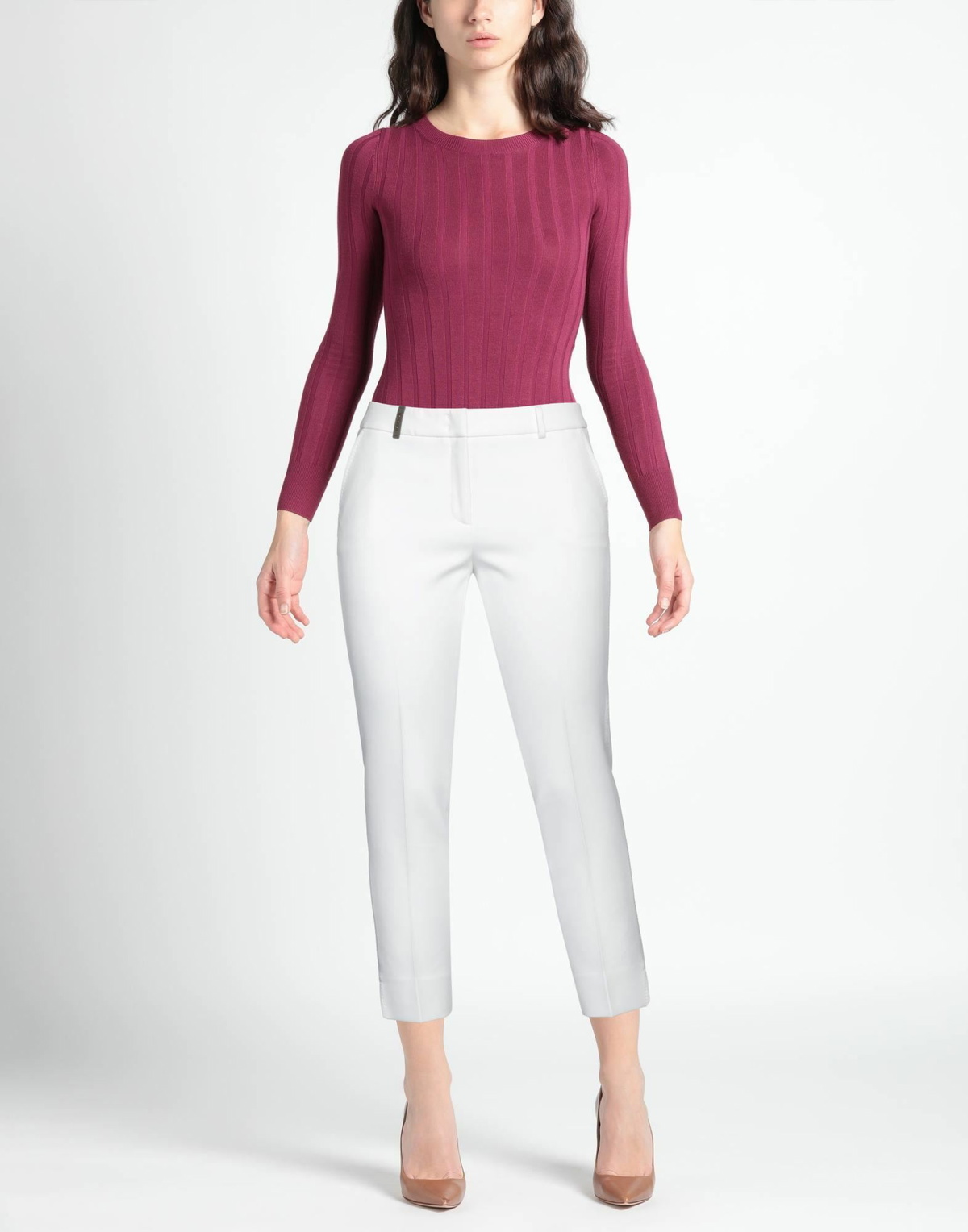 Peserico Icon 4718 Womens Pants in White