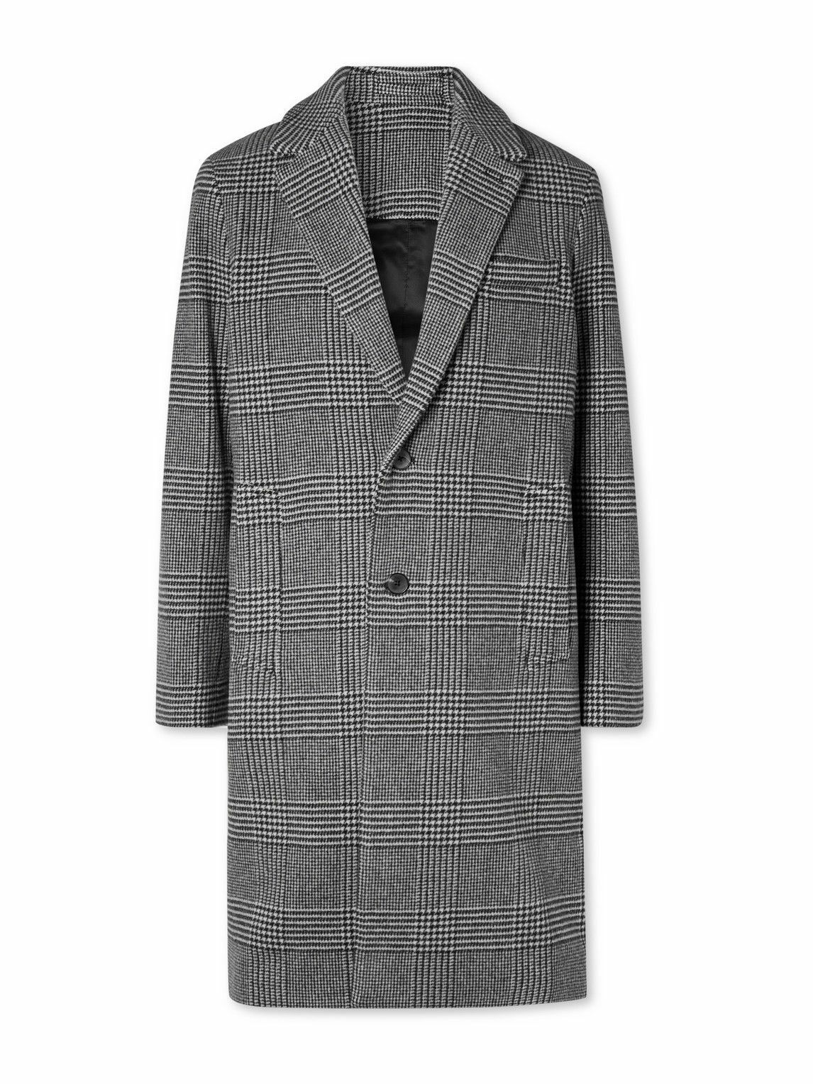Mr P. - Checked Virgin Wool-Blend Coat - Gray Mr P.