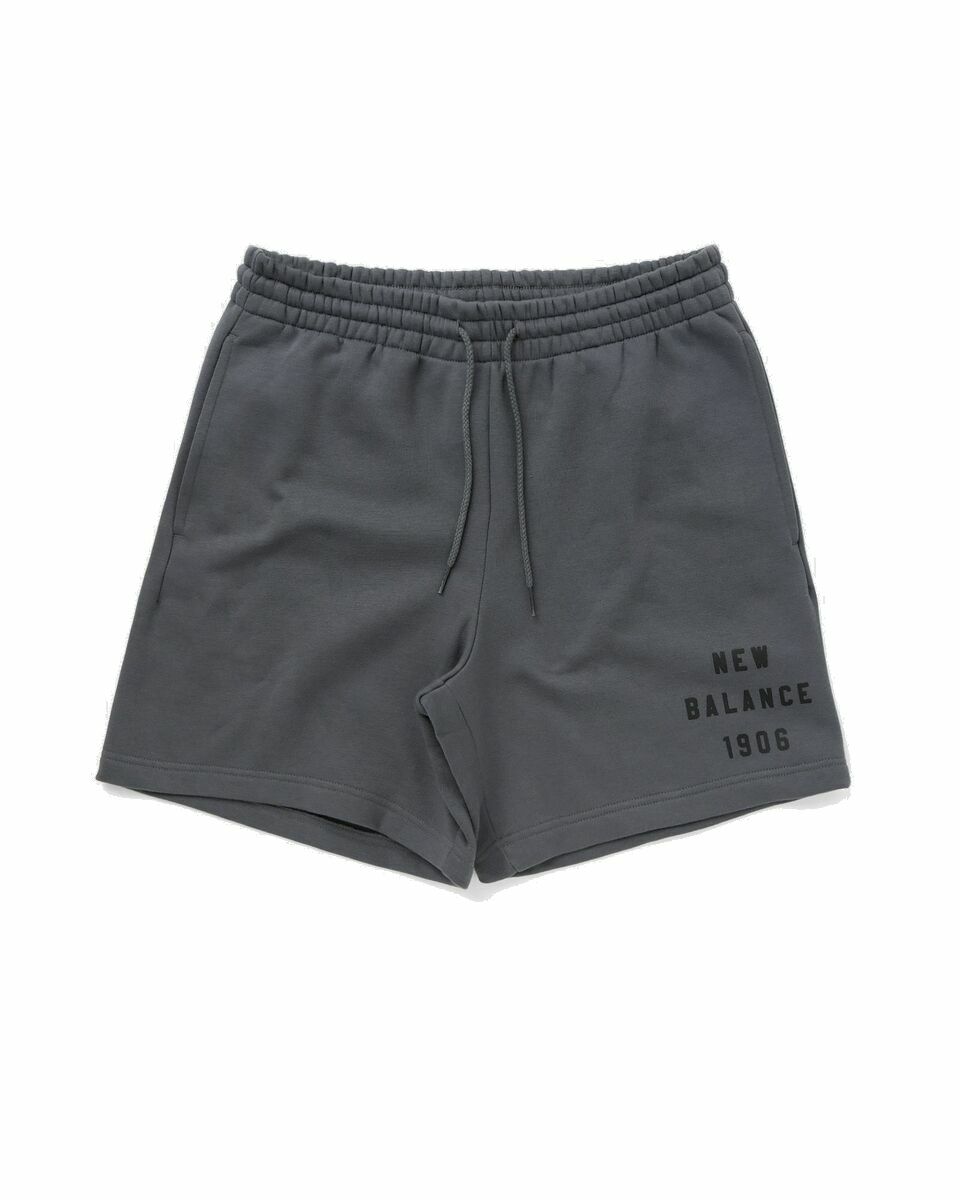 Photo: New Balance Sport Essentials Graphic Fleece Short Grey - Mens - Sport & Team Shorts