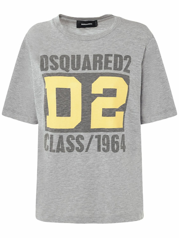 Photo: DSQUARED2 - Printed Logo Relaxed Fit Jersey T-shirt