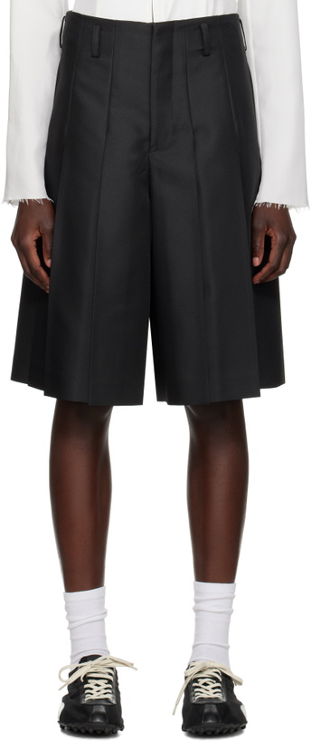 Photo: Comme des Garçons Homme Plus Black Gabardine Shorts