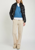 Moncler Pintuck Straight-leg Cotton Sweatpants Cream