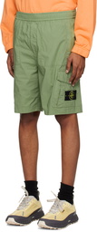 Stone Island Green Patch Shorts