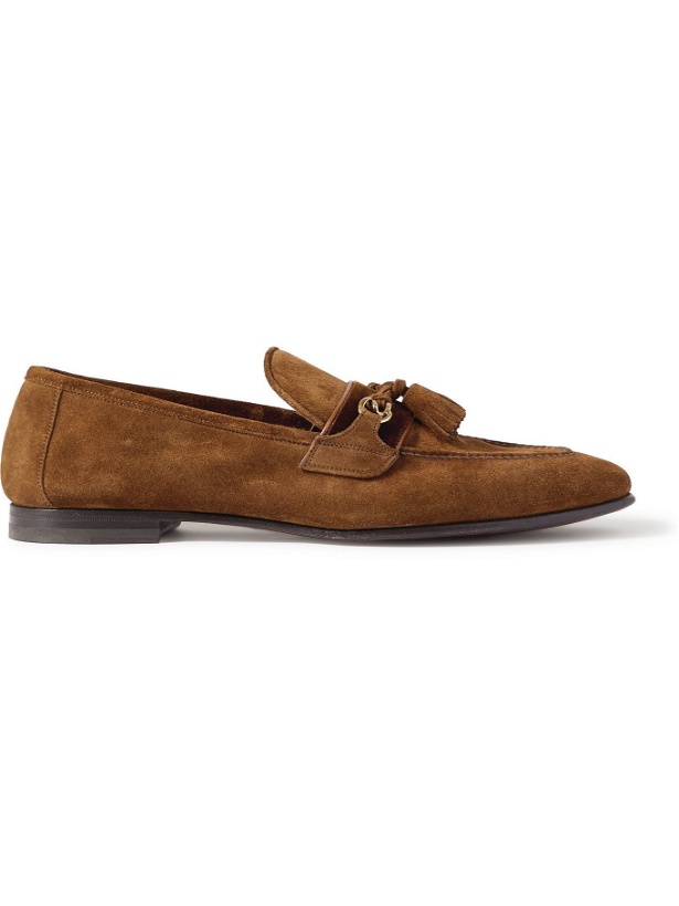 Photo: TOM FORD - Sean Tasselled Suede Loafers - Brown