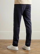 Mr P. - Tapered Twill Trousers - Blue