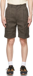 Taiga Takahashi Brown Cotton Shorts