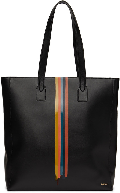 Photo: Paul Smith Black Painted Stripe Tote