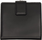 Y's Black Glossy Smooth Leather Small Wallet