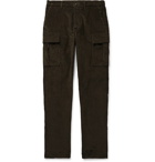 Altea - Slim-Fit Cotton-Blend Corduroy Cargo Trousers - Green