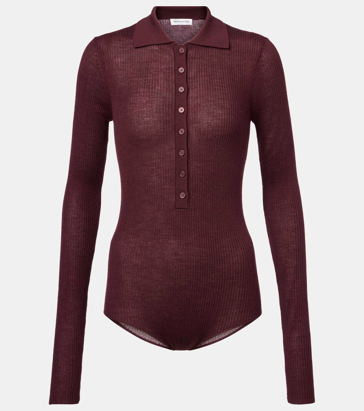 The Frankie Shop Solana wool, silk, and cashmere bodysuit