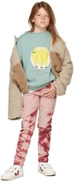 The Campamento Kids Red Corduroy Tie-Dye Trousers