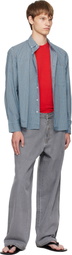 Gimaguas Blue & Brown Jeremy LS Shirt