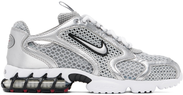 Photo: Nike Silver Air Zoom Spiridon Cage 2 Sneakers