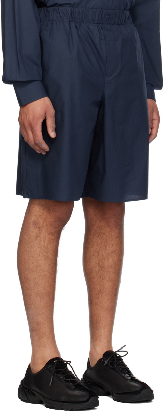 The Frankie Shop Navy Matthias Shorts
