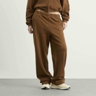 SKIMS Women's Cotton Fleece Classic Straight Leg Pant in Bison