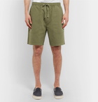 YMC - Cotton and Linen-Blend Drawstring Shorts - Green