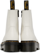 Dr. Martens White Jadon Lace-Up Boots