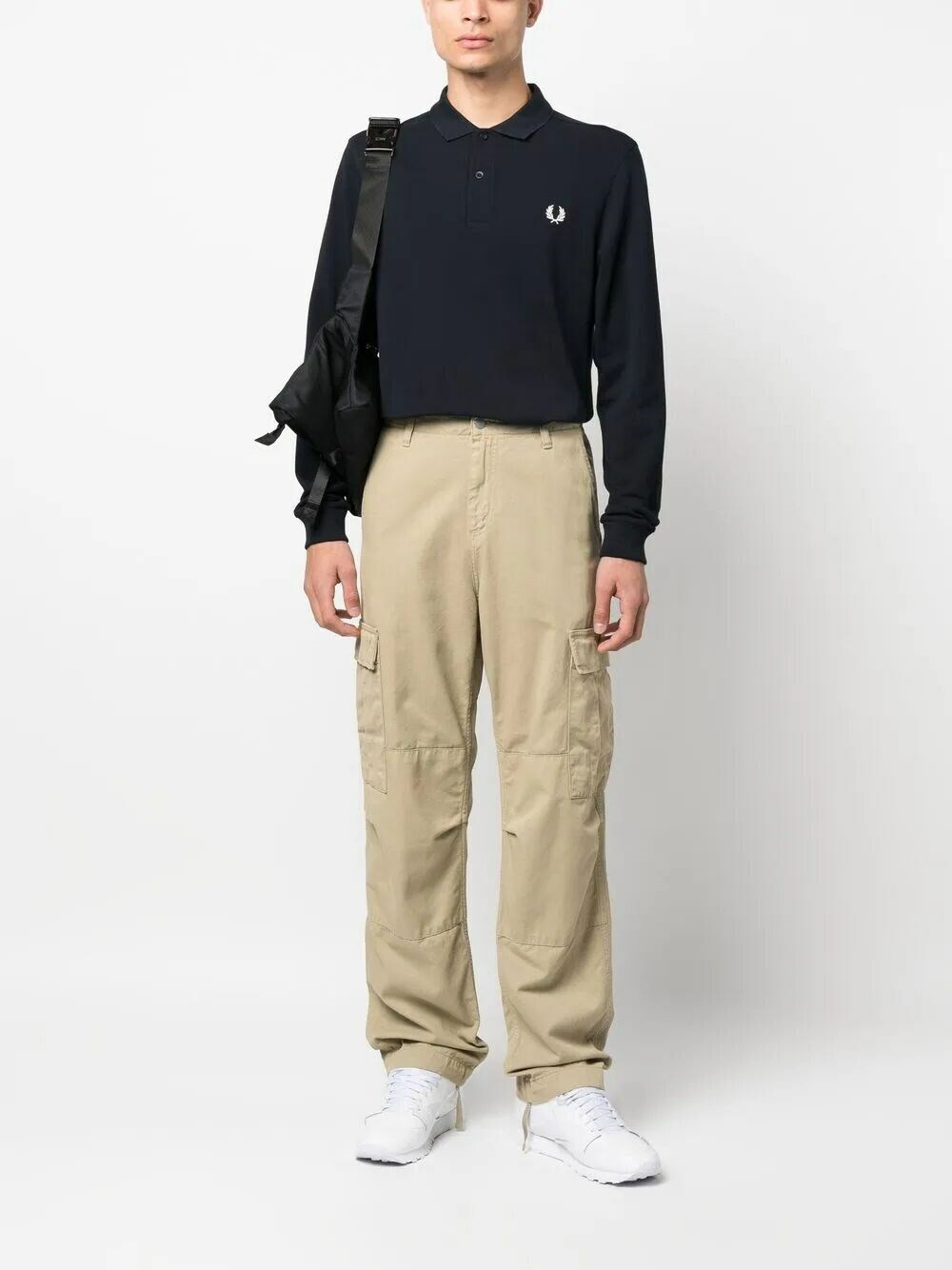 Fred Perry The Long Sleeve Fp Shirt in Blue