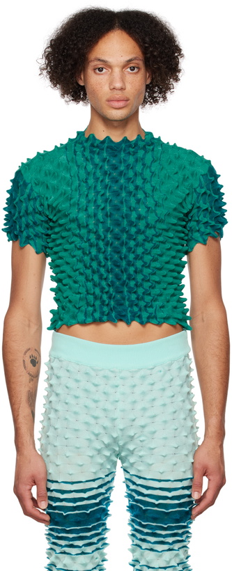Photo: Chet Lo SSENSE Exclusive Green Secura Turtleneck