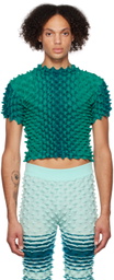 Chet Lo SSENSE Exclusive Green Secura Turtleneck