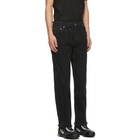 Mugler Black Low Spiral Jeans