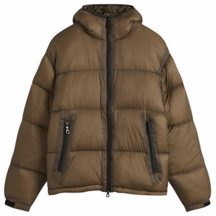 Photo: MKI Men's Translucent Bubble Jacket in Brown