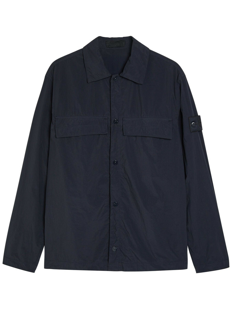 Stone Island Men's Supima Cotton Twill Stretch-TC Zip Shirt Jacket