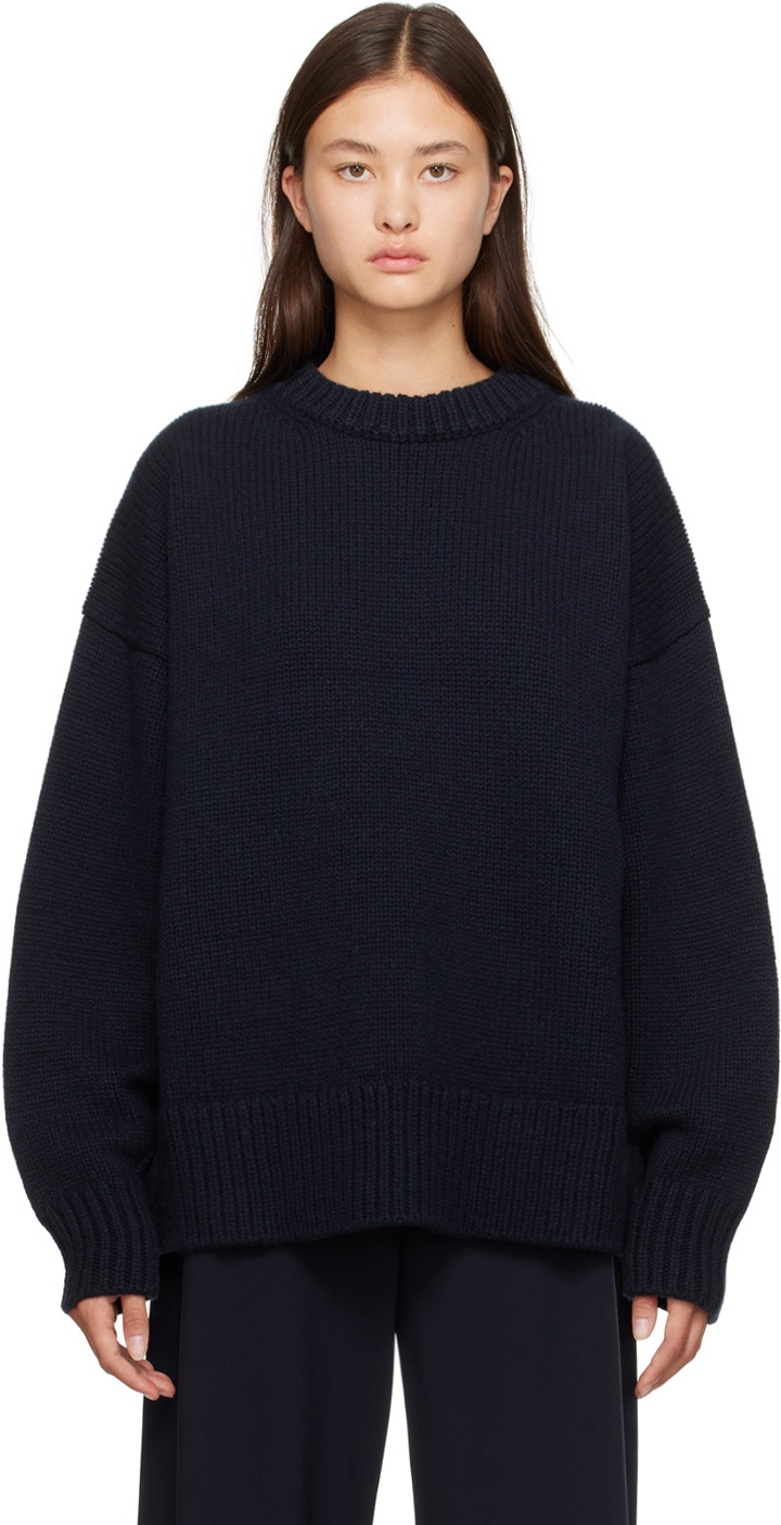 The Row Navy Ophelia Sweater The Row
