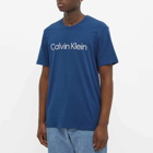 Calvin Klein Men's Chest Logo T-Shirt in Lake Crest Blue