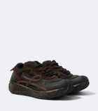 Loewe Pogo suede-trimmed sneakers