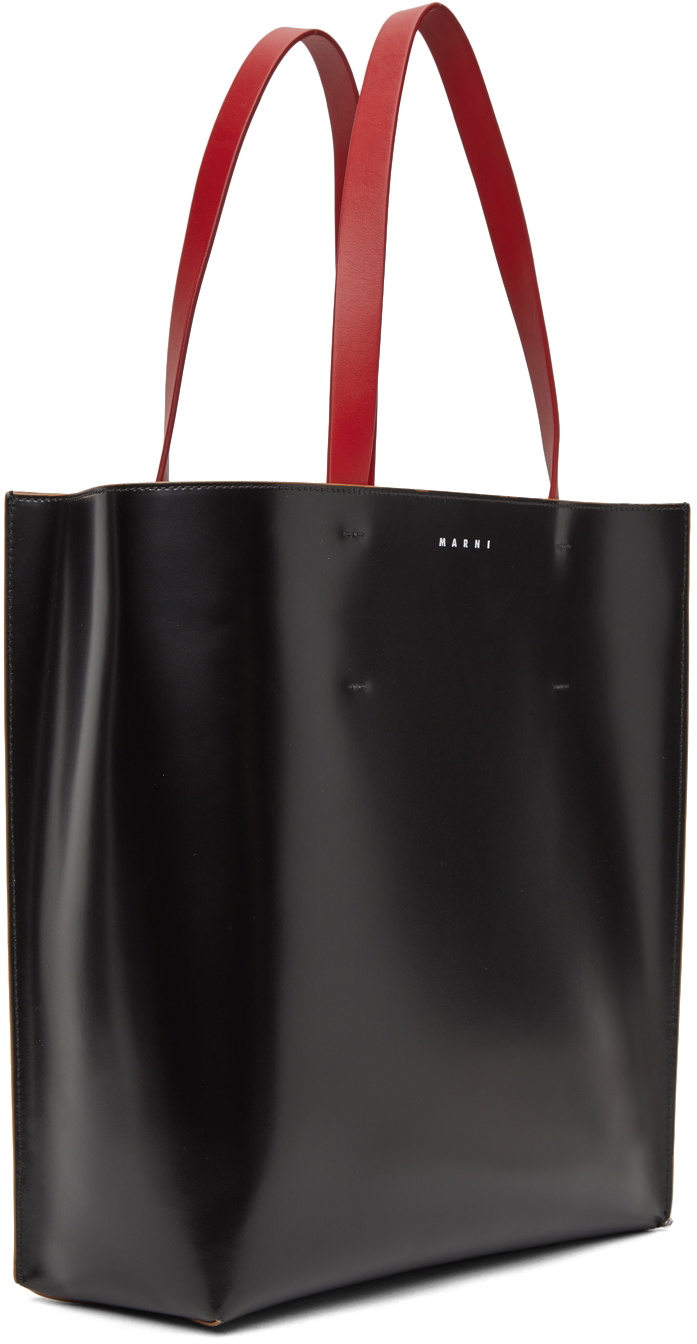 Marni Black Large Print Museo Tote Marni