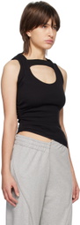 SRVC Black Ruched Tank Top