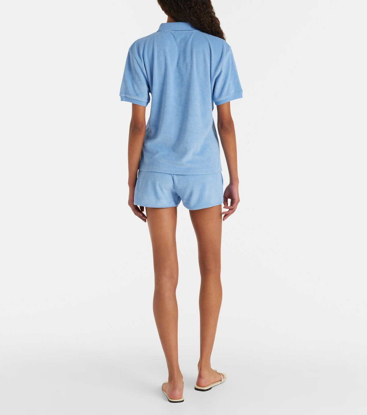 Hunza G Logo cotton terry shorts